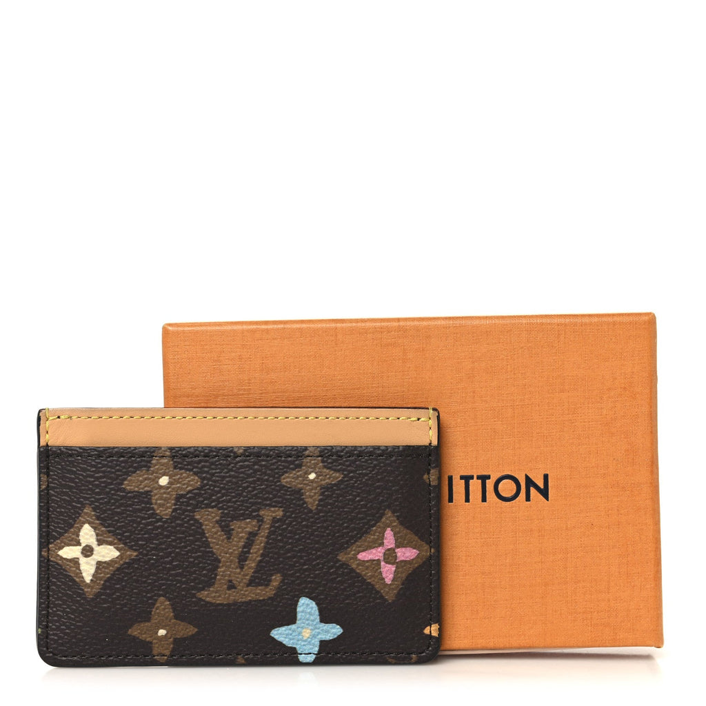 Louis Vuitton Monogram Craggy Card Holder Chocolate