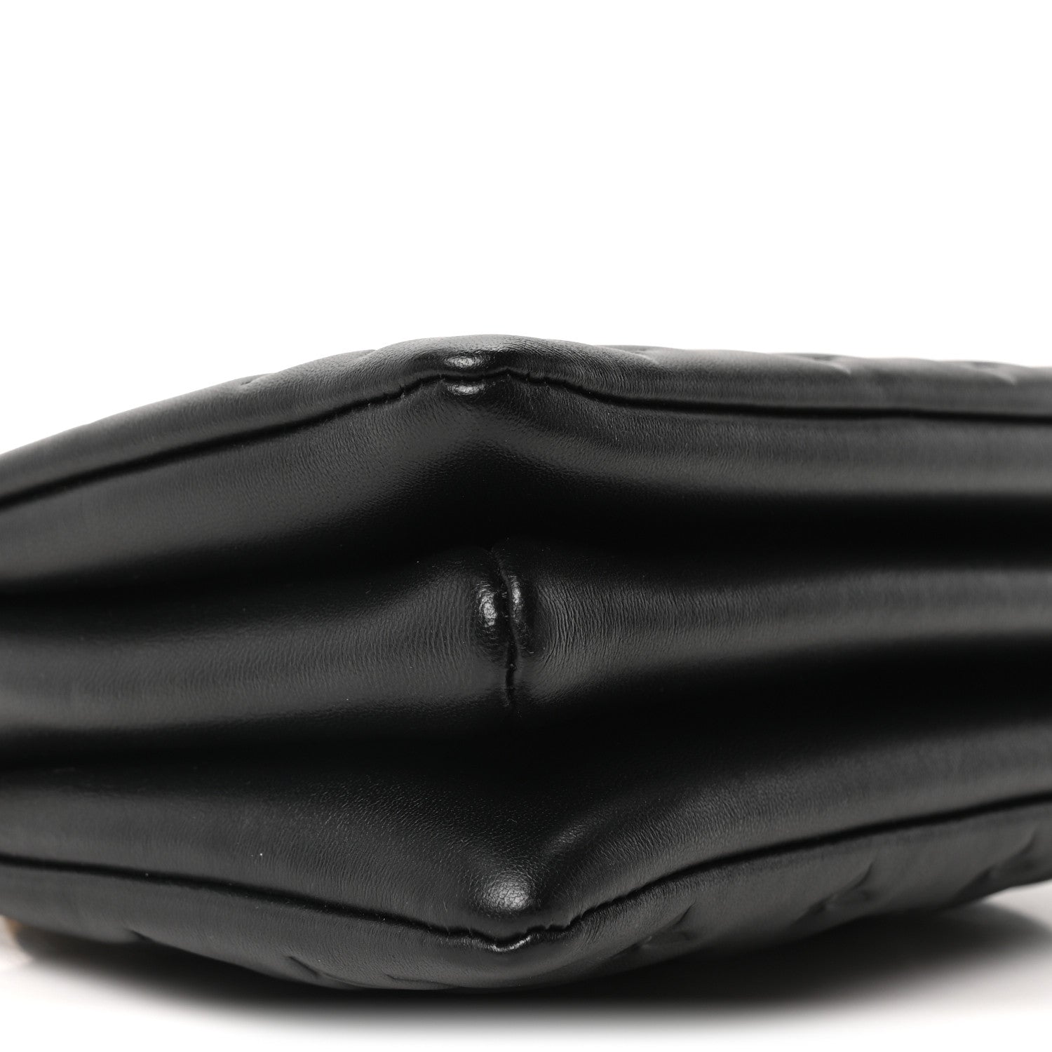 Louis Vuitton Lambskin Embossed Monogram Coussin BB Black
