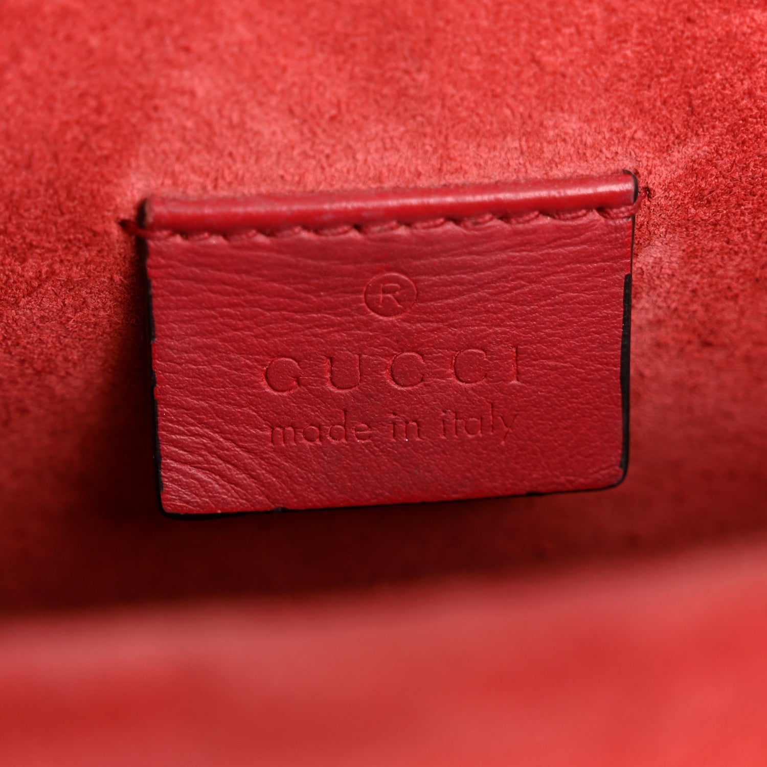 Gucci GG Supreme Monogram Suede Mini Dionysus Shoulder Bag Beige Ebony Vulcanic Red