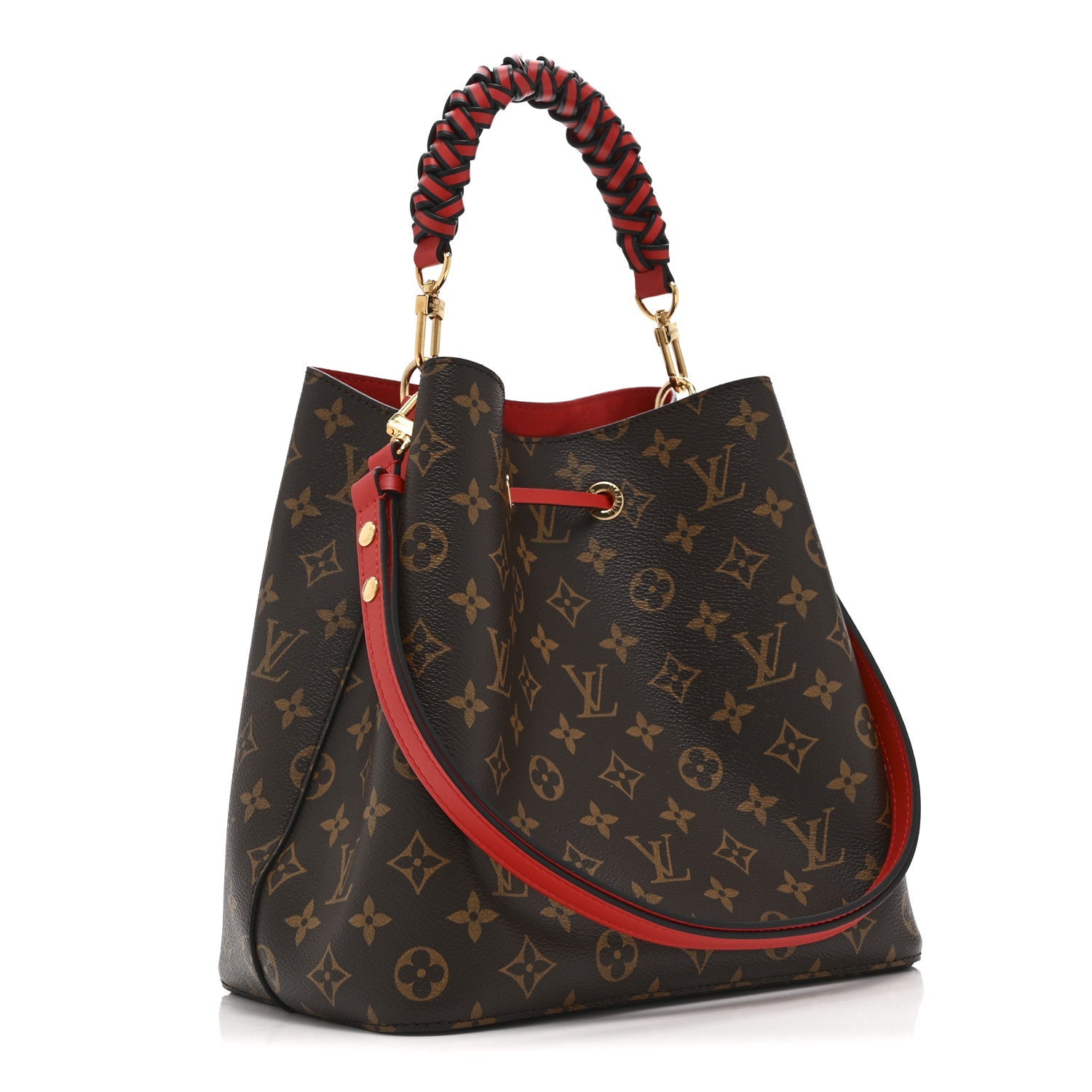 Louis Vuitton Monogram Braided Neonoe Coquelicot