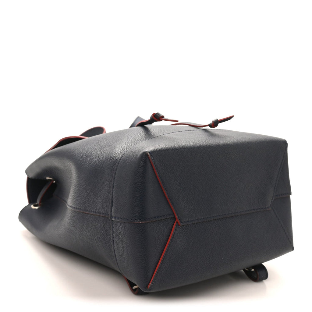 Louis Vuitton Soft Calfskin Lockme Backpack Marine Rouge