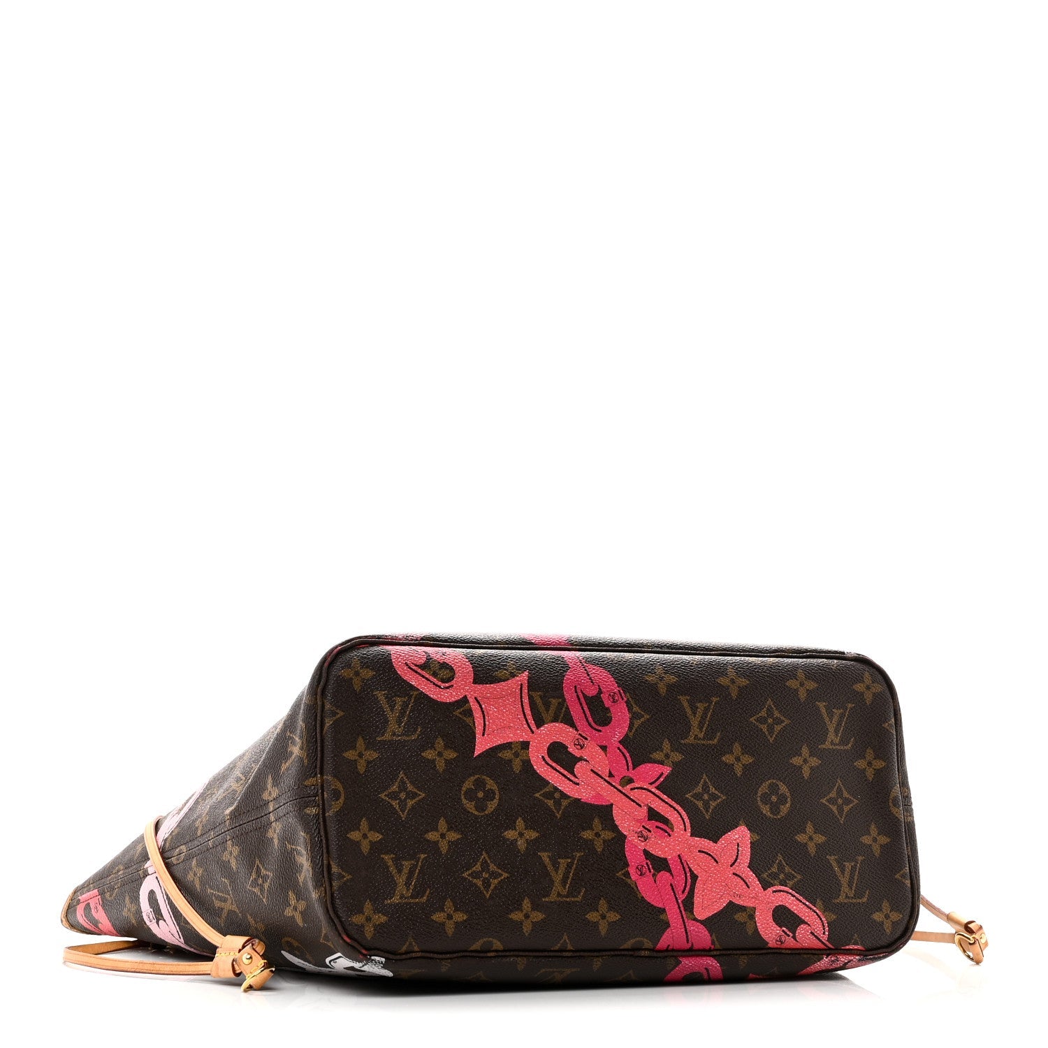 Louis Vuitton Monogram Bay Neverfull MM Rose Ballerine Poppy