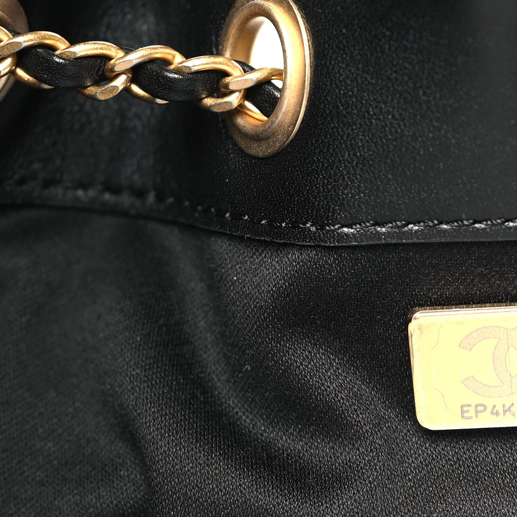 Chanel Suede Quilted Small Chanel 25 Handbag Black