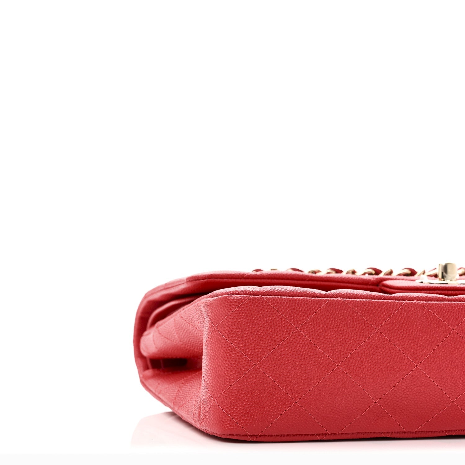 Chanel Caviar Quilted Medium Double Flap Red