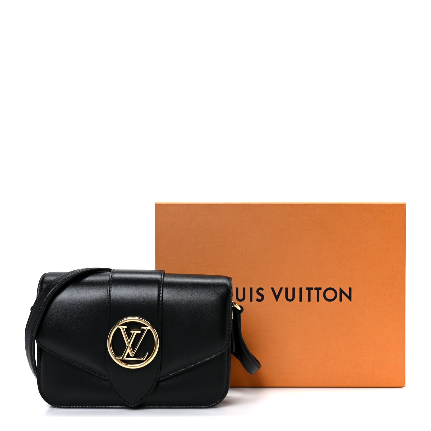 Louis Vuitton Smooth Calfskin LV Pont 9 Black