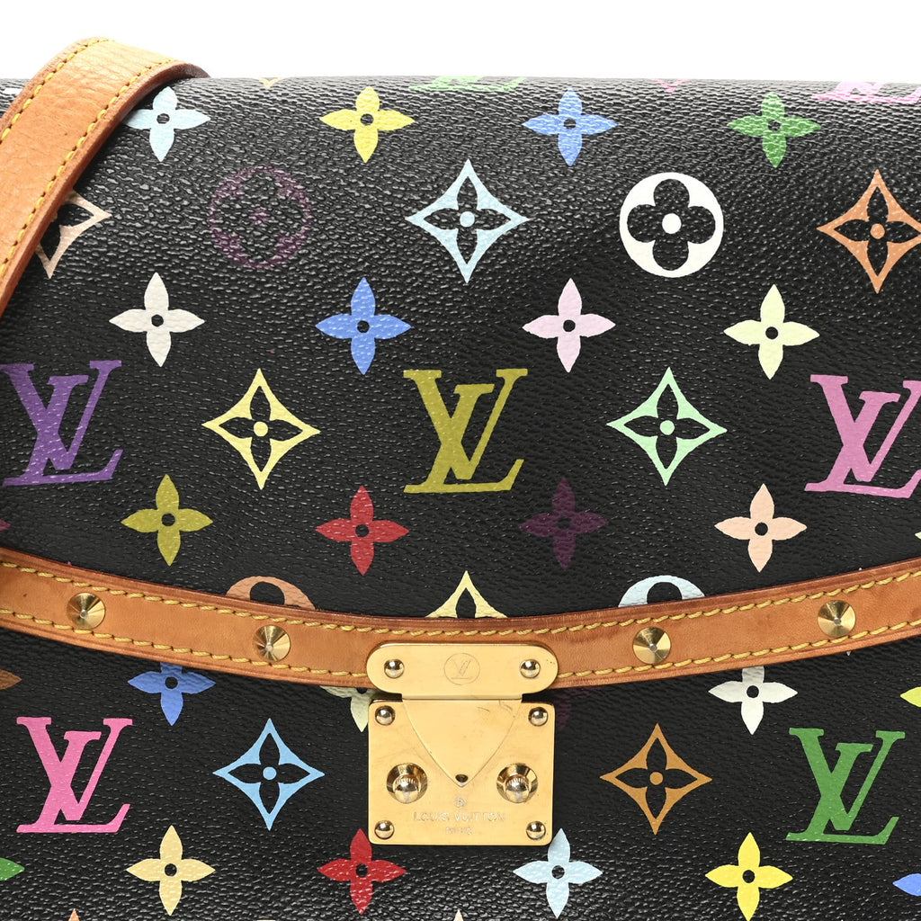 Louis Vuitton Monogram Multicolor Sologne Black