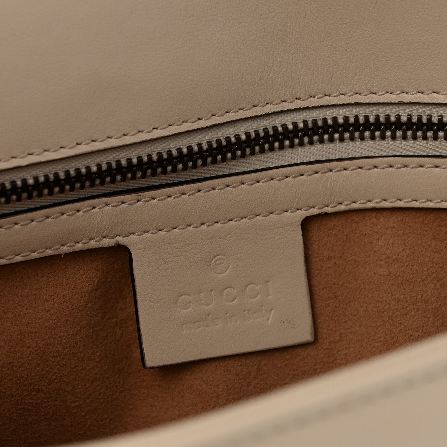 Gucci Calfskin Matelasse Small GG Marmont Shoulder Bag White