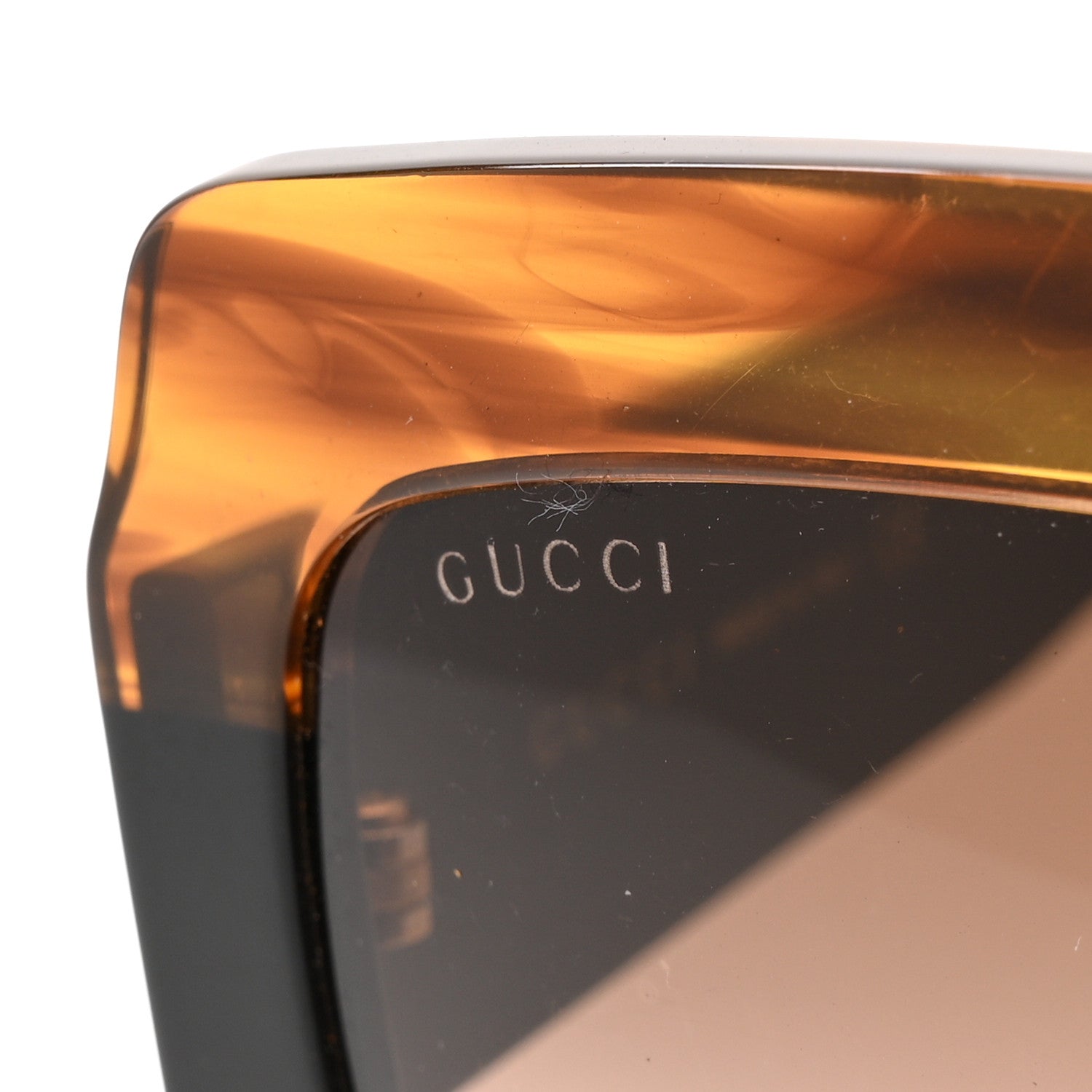 Gucci Square Frame GG0178S Sunglasses Havana