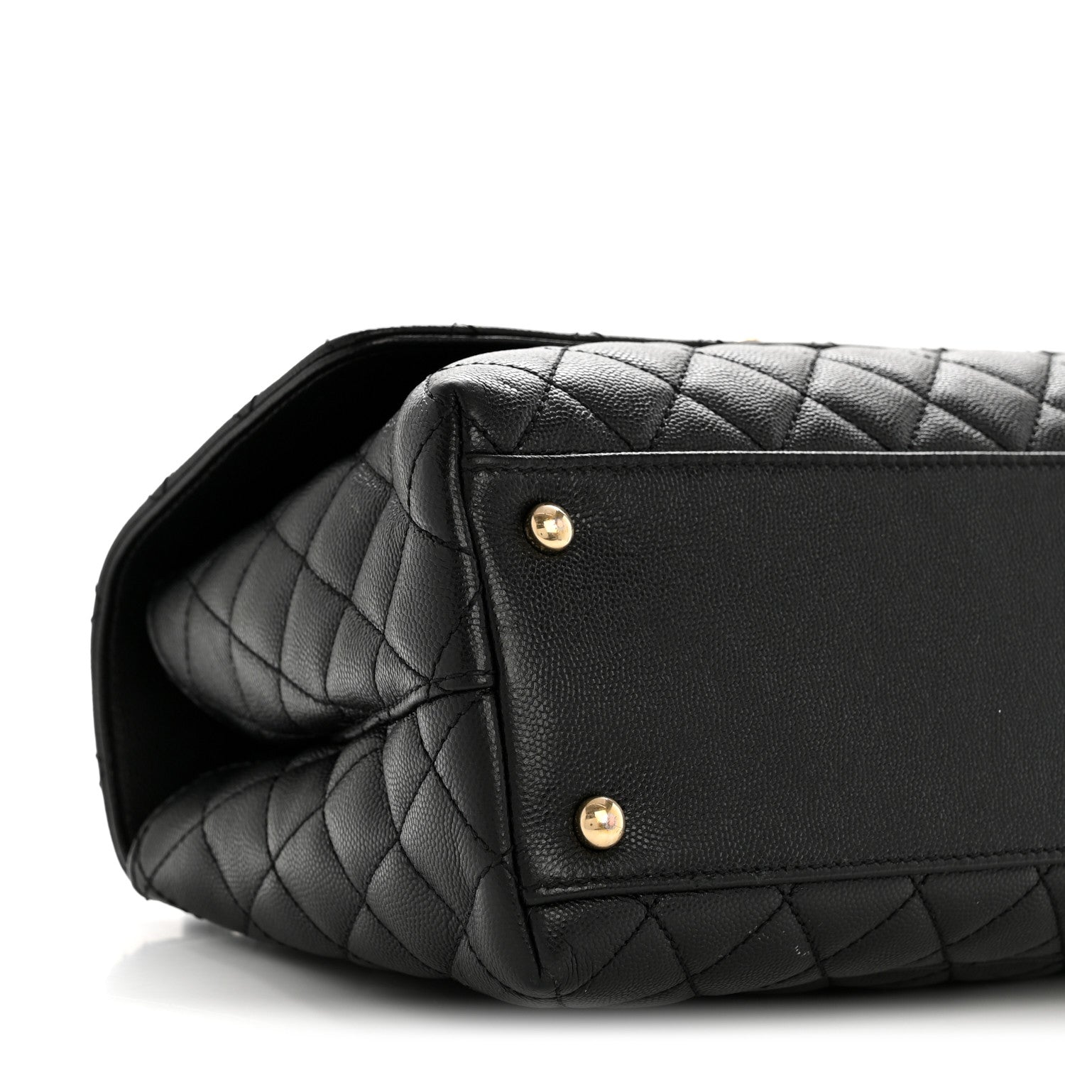 Chanel Caviar Quilted Small Coco Handle Flap Black