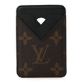 Louis Vuitton Monogram Macassar Magnetic Card Holder Black