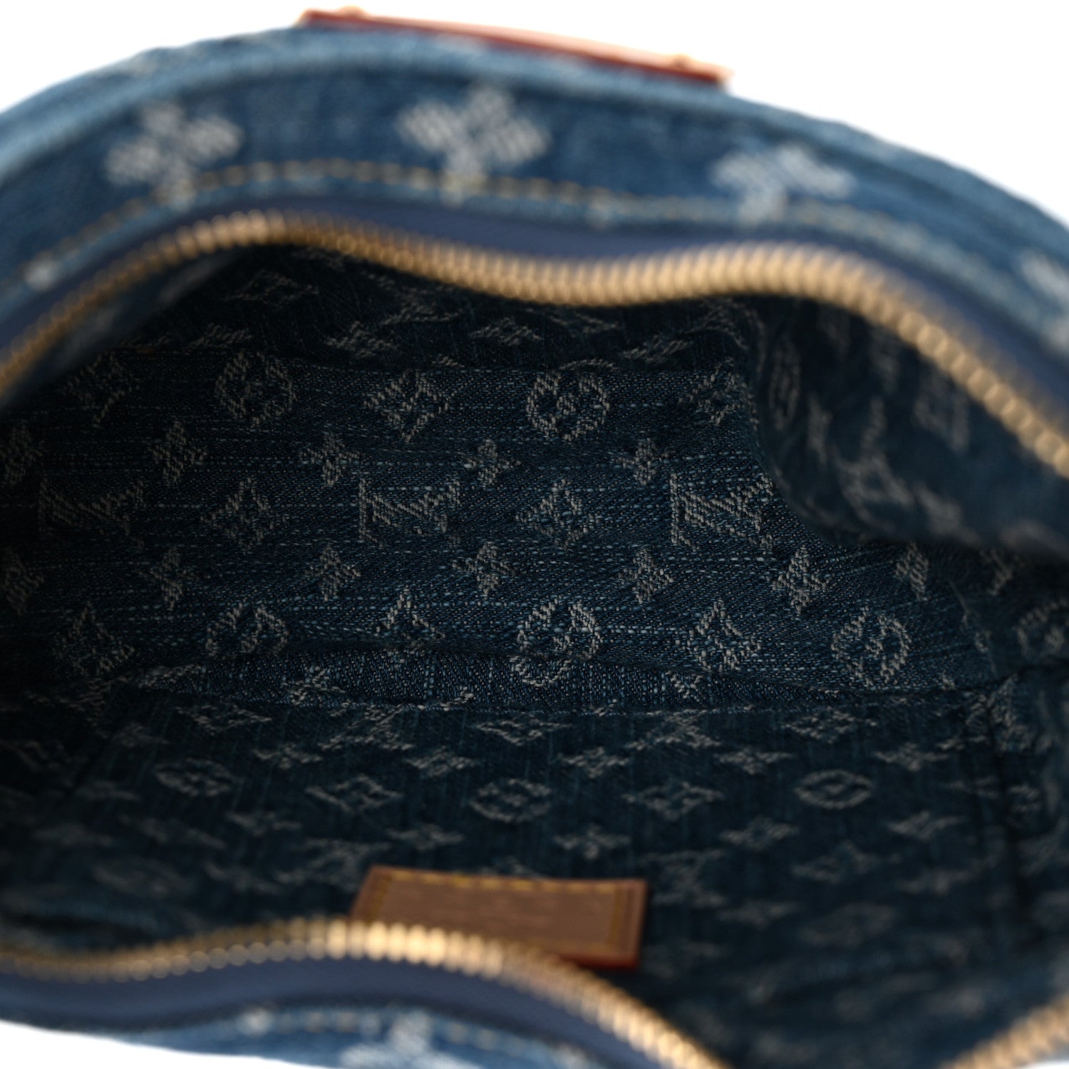 Louis Vuitton Monogram Denim Croissant MM Blue