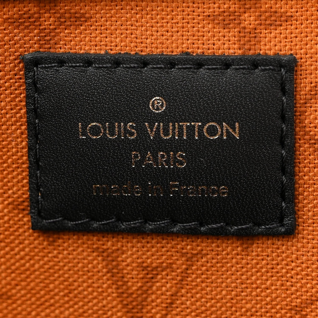 Louis Vuitton Monogram Giant Crafty Keepall Bandouliere 45 Creme Caramel Black