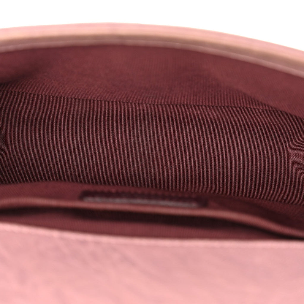 Chanel Crumpled Lambskin Medium Studded Boy Flap Pink