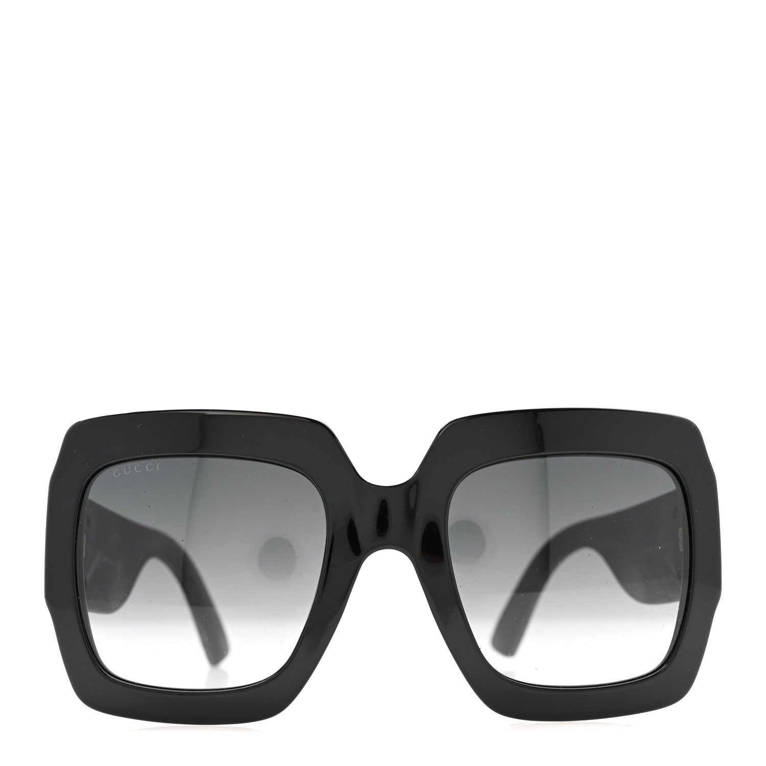 Gucci Square Frame GG0102S Sunglasses Glitter Black