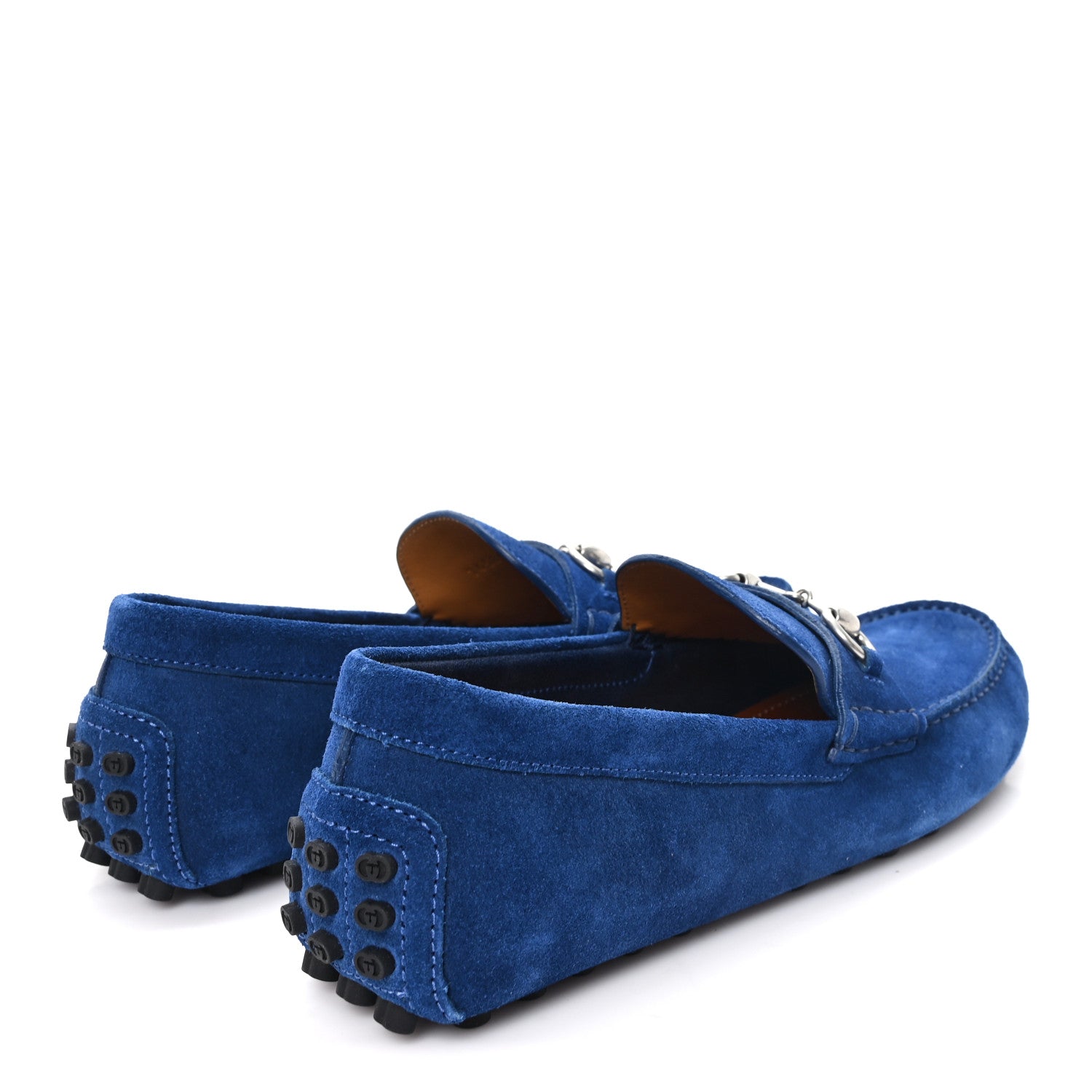 Gucci Suede Mens Horsebit Driver Loafers 7.5 Royale