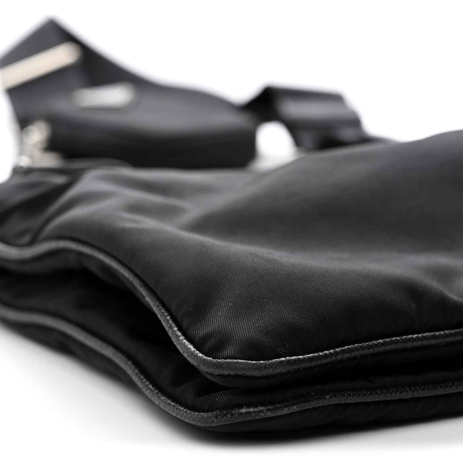 Prada Re-Nylon Saffiano Re-Edition 2000 Double Zip Crossbody Bag Black