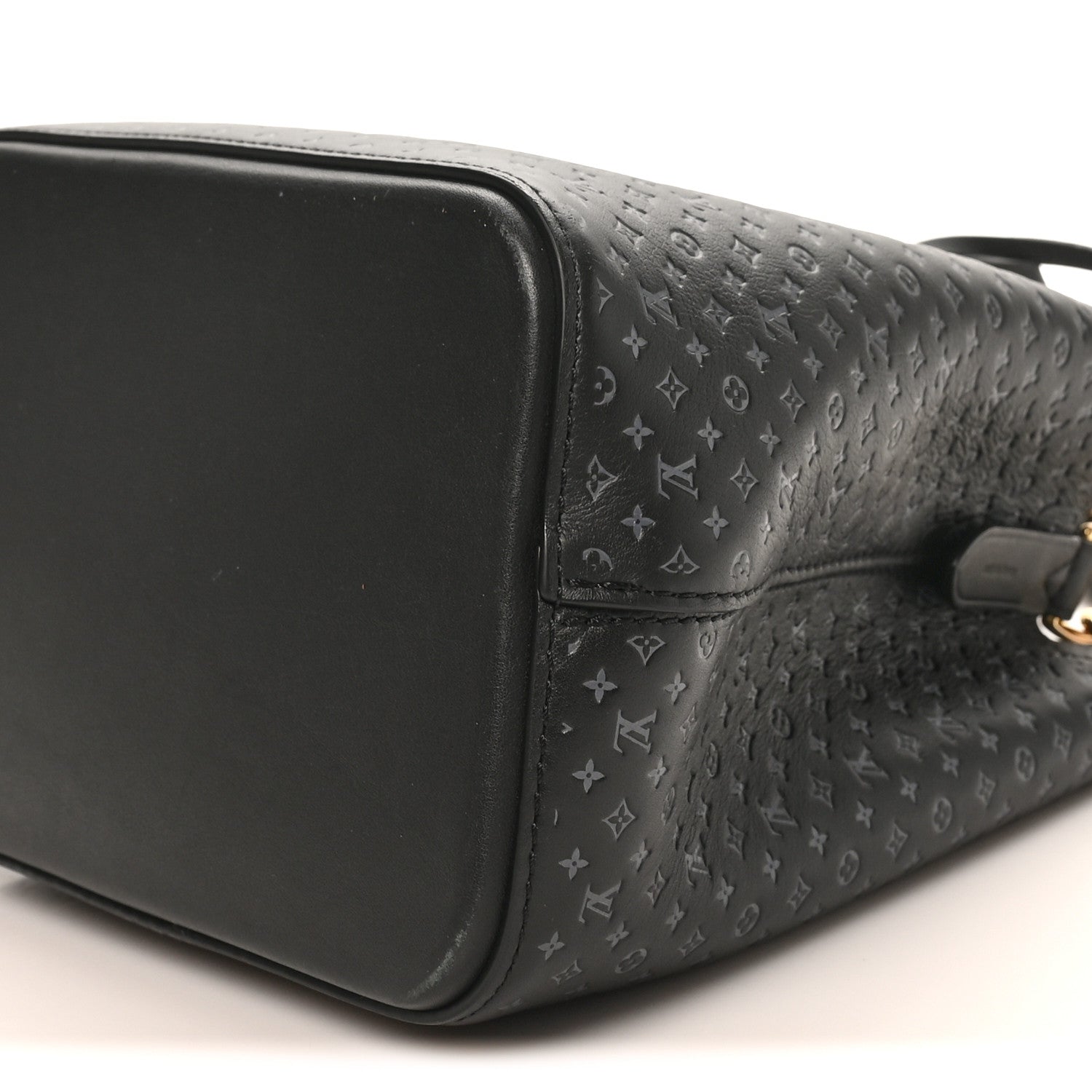 Louis Vuitton Calfskin Nanogram Embossed Neonoe BB Black