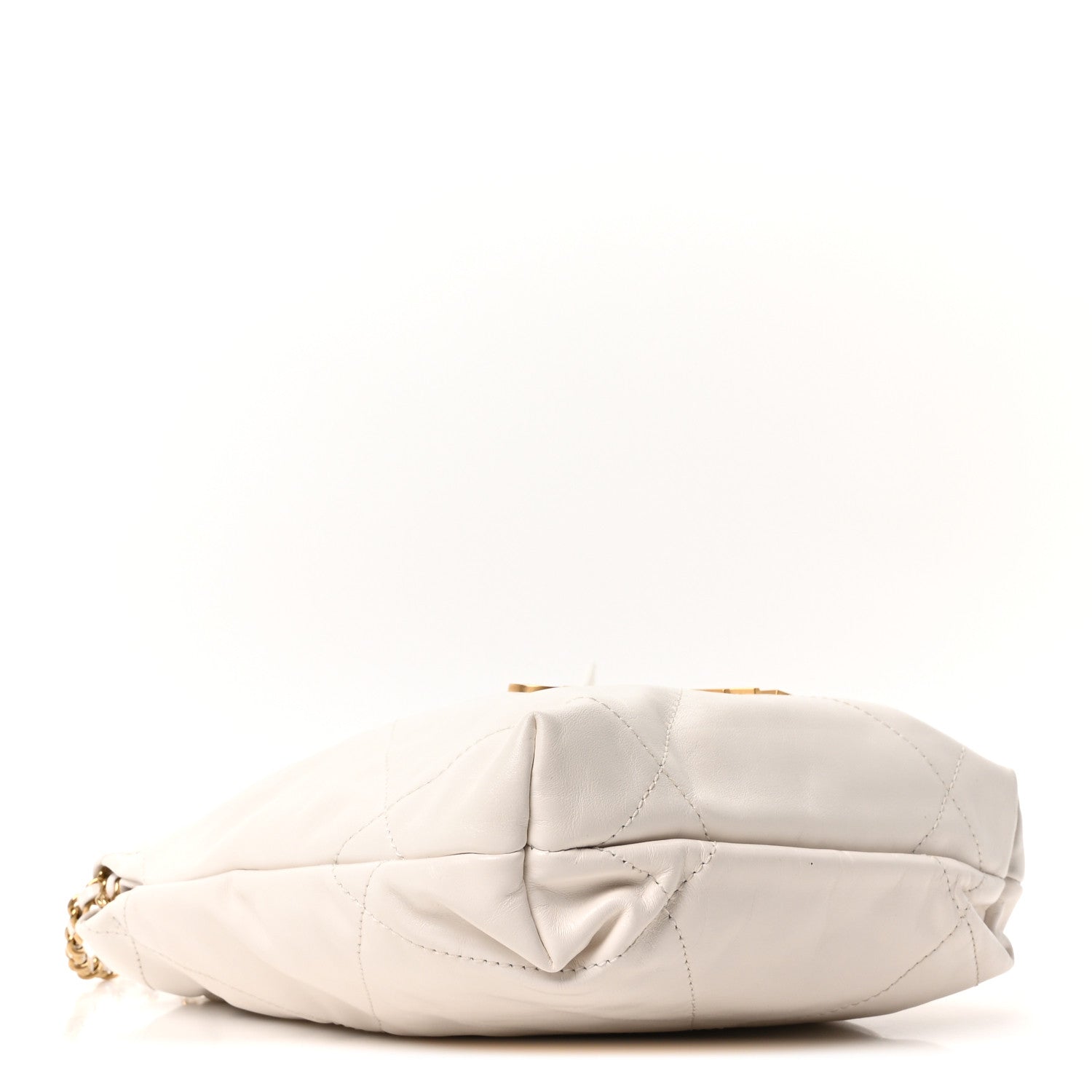 Chanel Shiny Calfskin Quilted Mini Chanel 22 White
