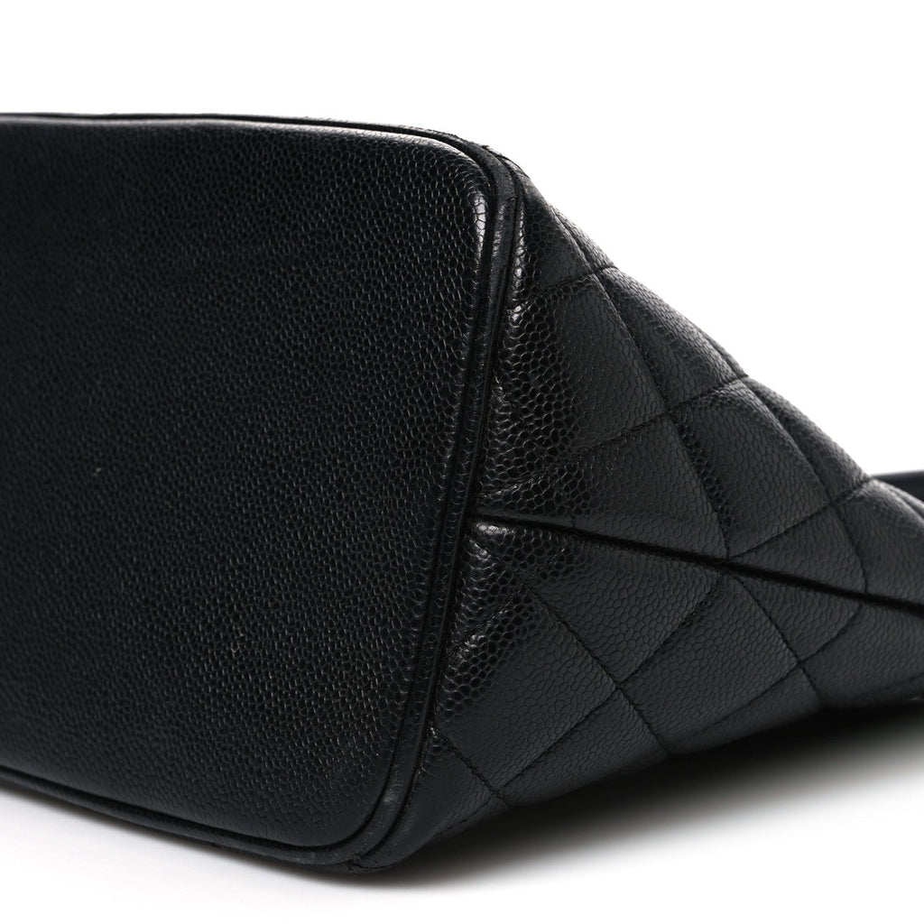 Chanel Caviar Quilted Medallion Tote Black
