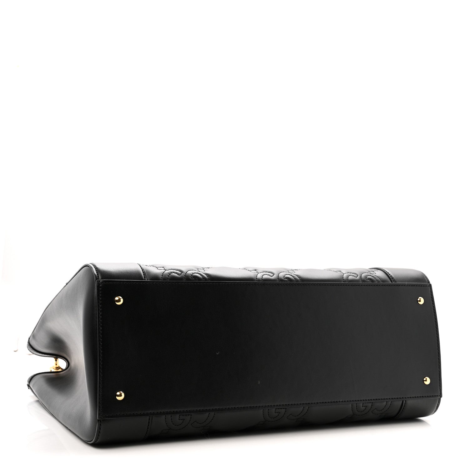 Gucci Calfskin GG Matelasse Tote Bag Black