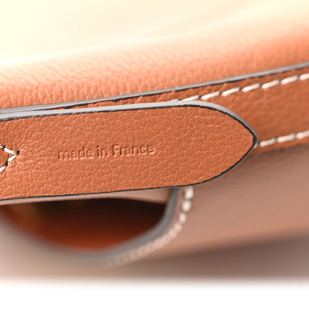 Louis Vuitton Calfskin Lock and Walk Bucket Cognac