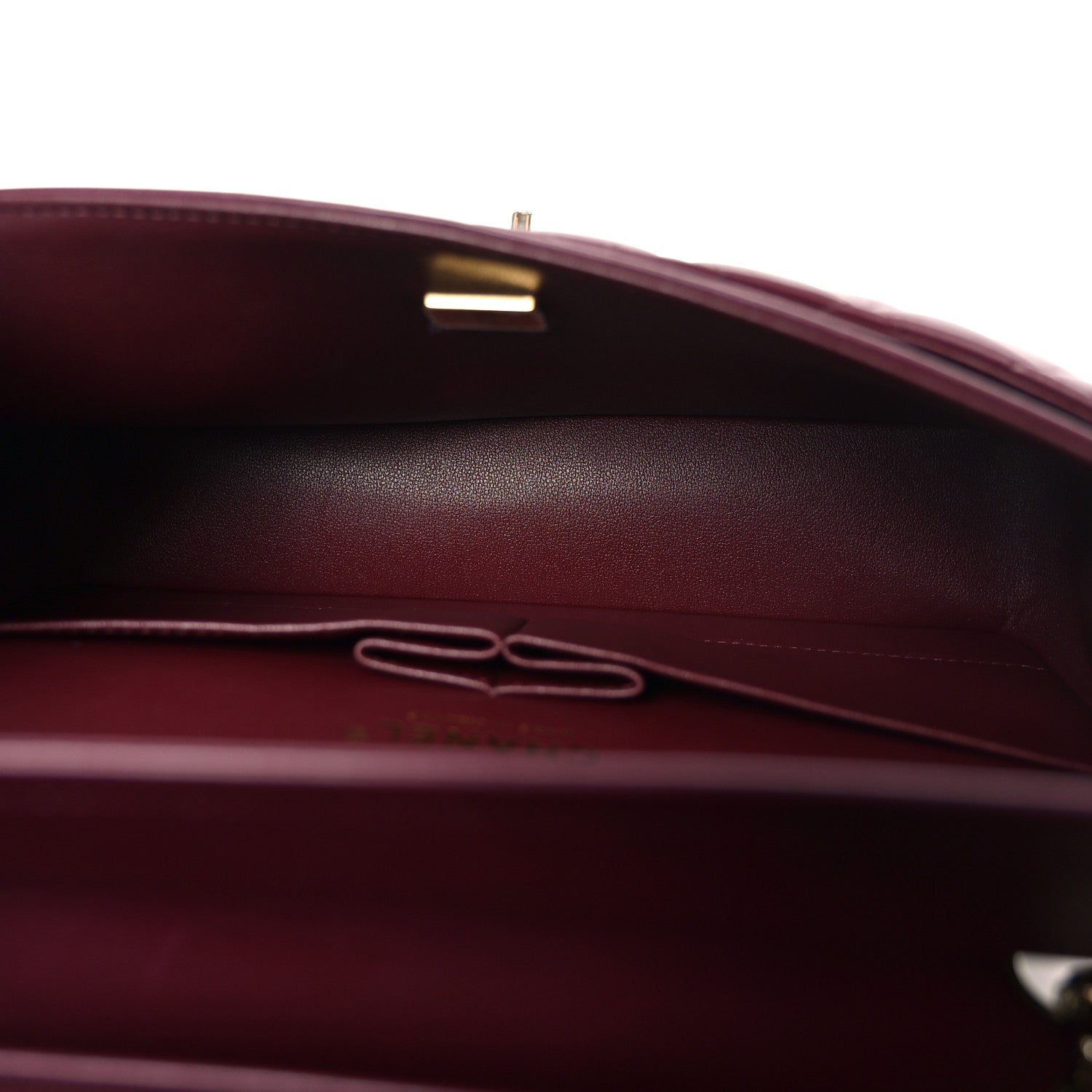 Chanel Lambskin Quilted Medium Double Flap Burgundy