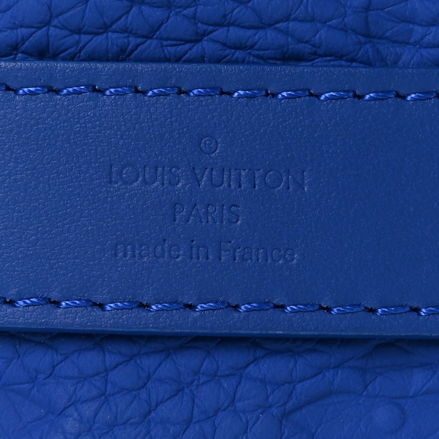 Louis Vuitton Monogram Taurillon Keepall Bandouliere 25 Racing Blue
