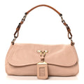 Prada Vitello Daino Shoulder Bag Sabbia