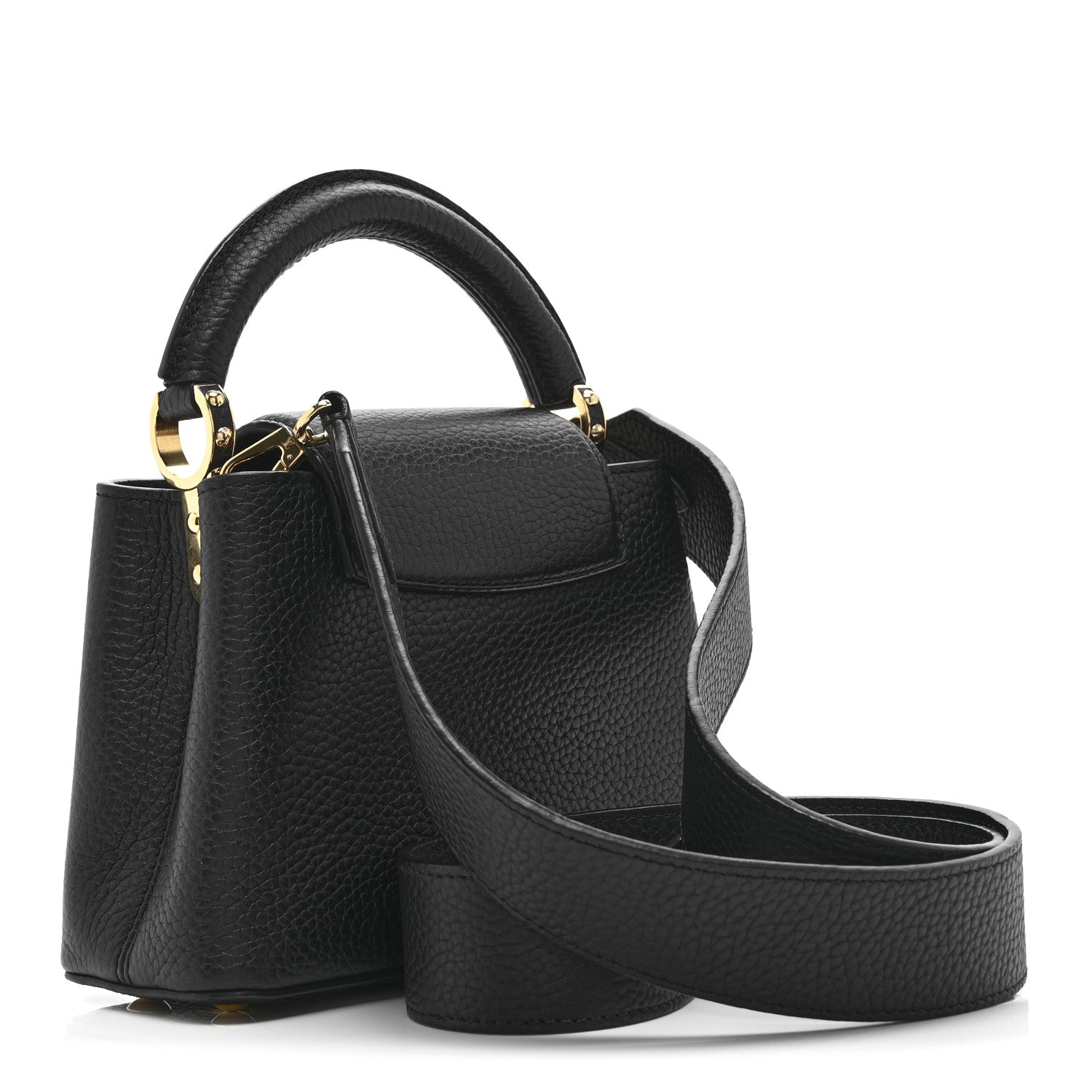 Louis Vuitton Taurillon Mini Capucines Black
