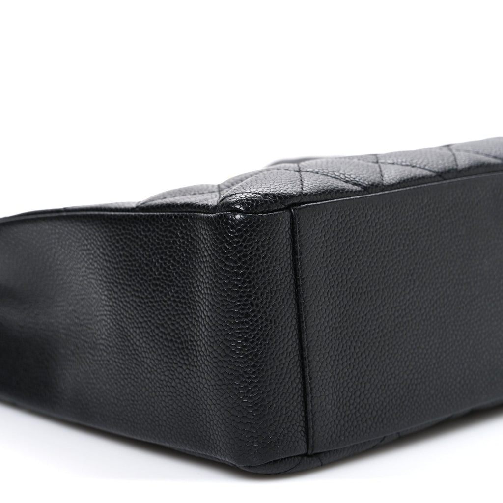 Chanel Caviar Quilted Petit Shopping Tote PST Black