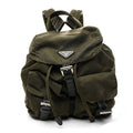 Prada Tessuto Nylon Vela Small Backpack Dark Green