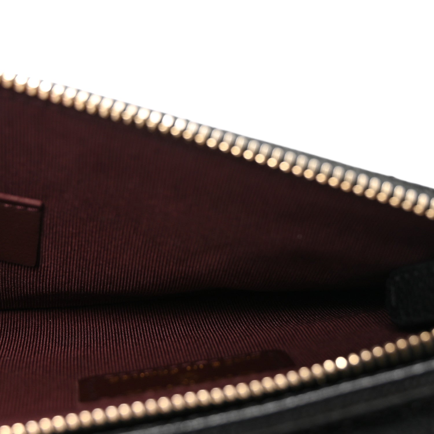Caviar Quilted Zip Phone Case Black