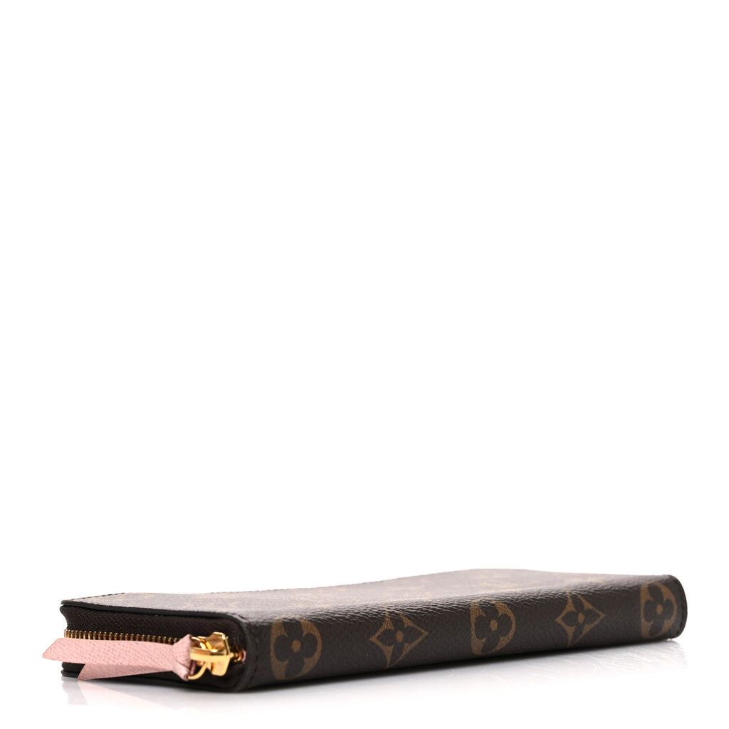 Louis Vuitton Monogram Clemence Wallet Rose Ballerine