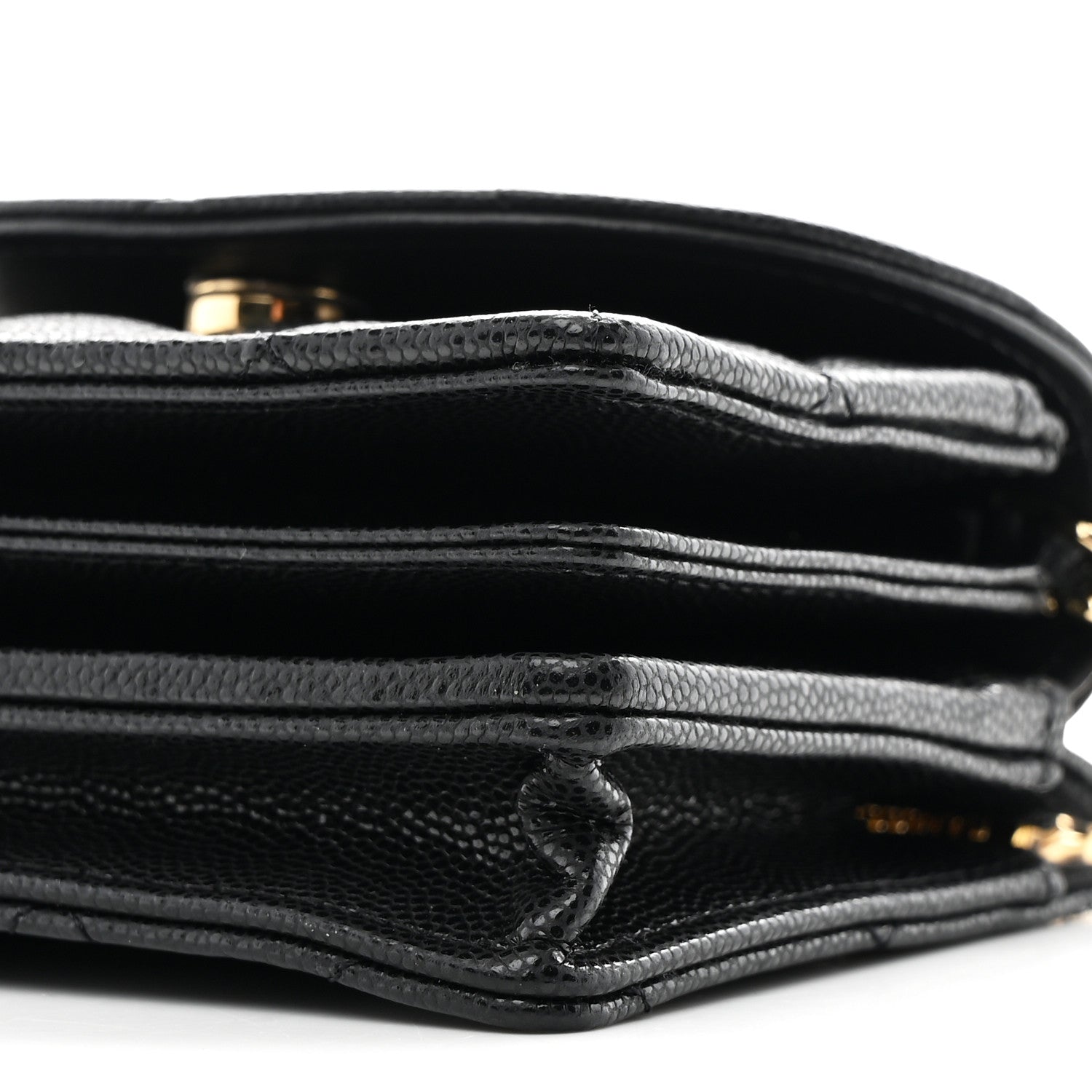Chanel Caviar Quilted Clutch With Chain Black