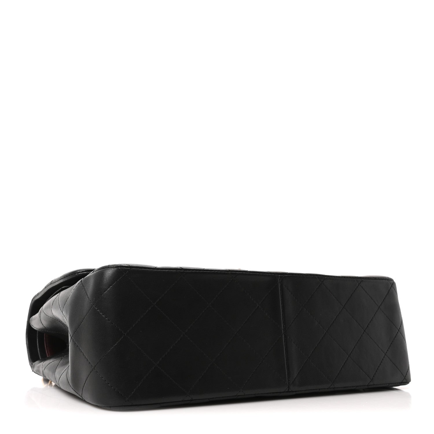Chanel Lambskin Quilted Jumbo Double Flap Black