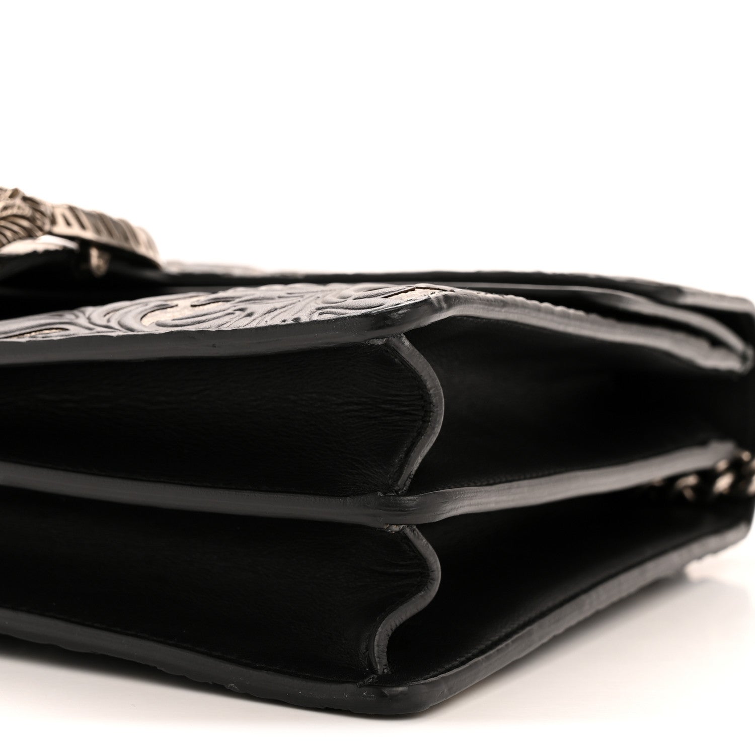 Gucci GG Supreme Monogram Arabesque Medium Dionysus Shoulder Bag Black