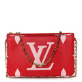 Louis Vuitton Monogram Giant Double Zip Pochette Rouge