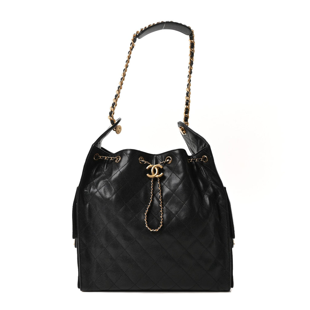 Chanel Caviar Quilted Medium Chanel 25 Handbag Black