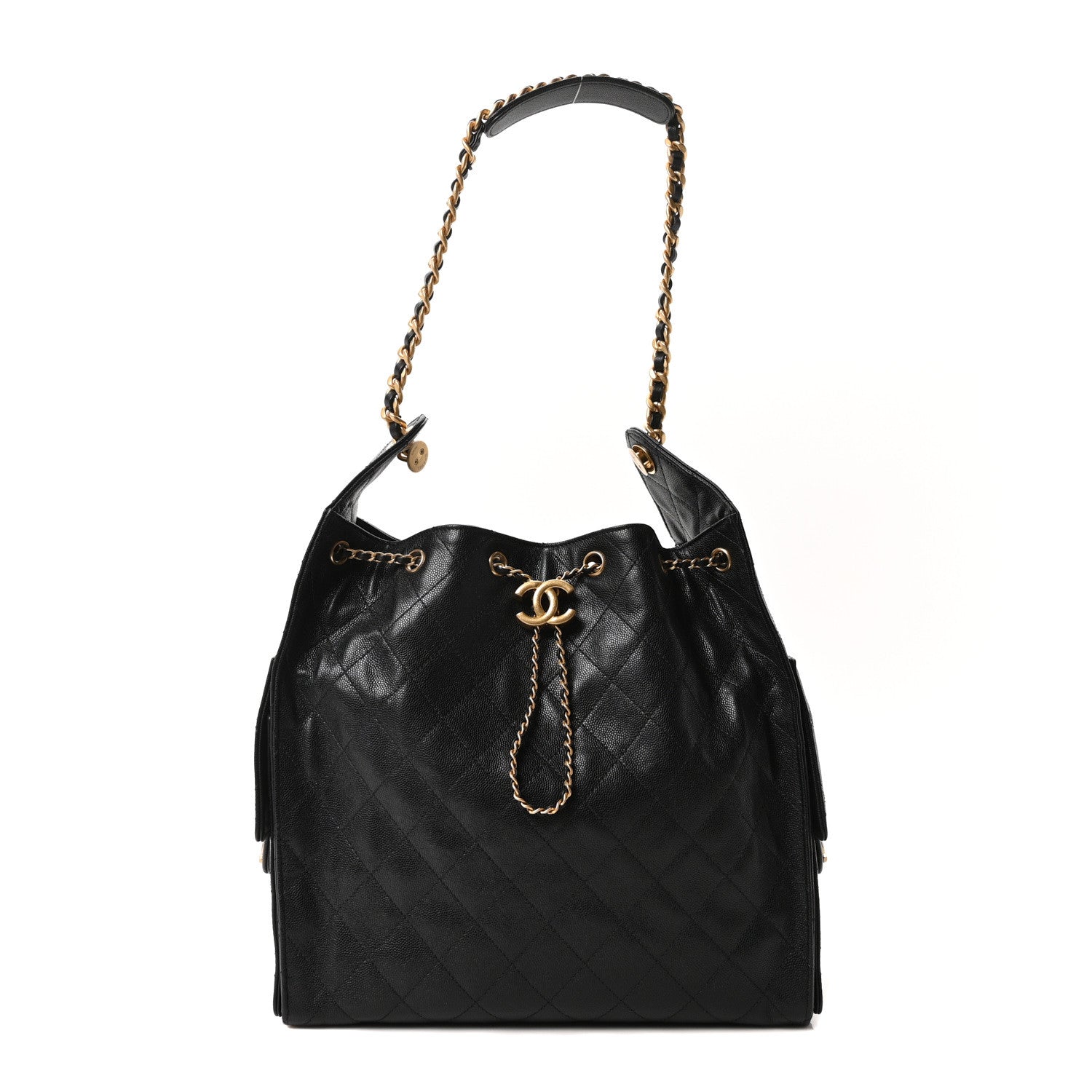 Chanel Caviar Quilted Medium Chanel 25 Handbag Black