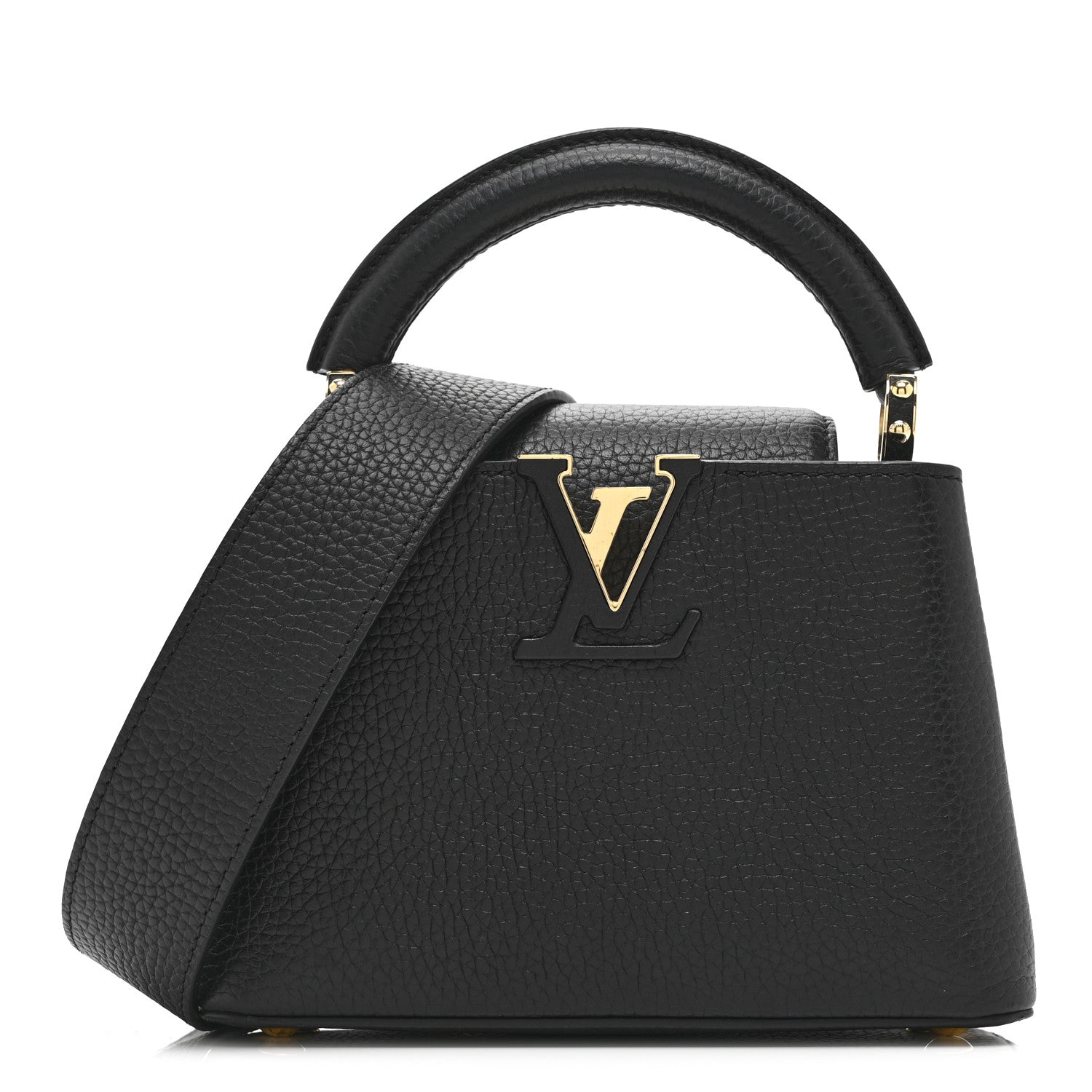 Louis Vuitton Taurillon Mini Capucines Black