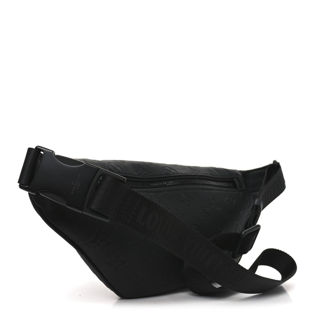 Louis Vuitton Calfskin Monogram Shadow Discovery Bumbag Black