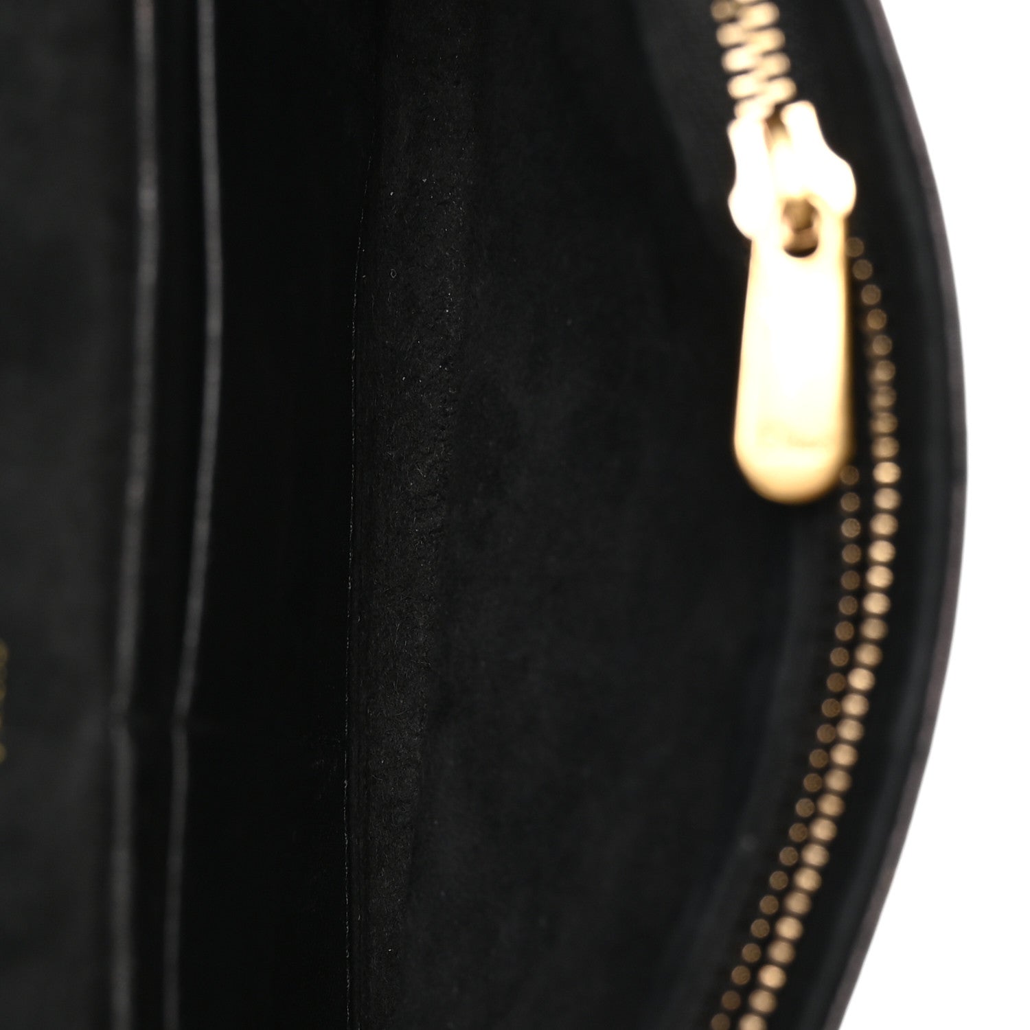Christian Dior Calfskin Studded Diorama Wallet on Chain Pouch Black