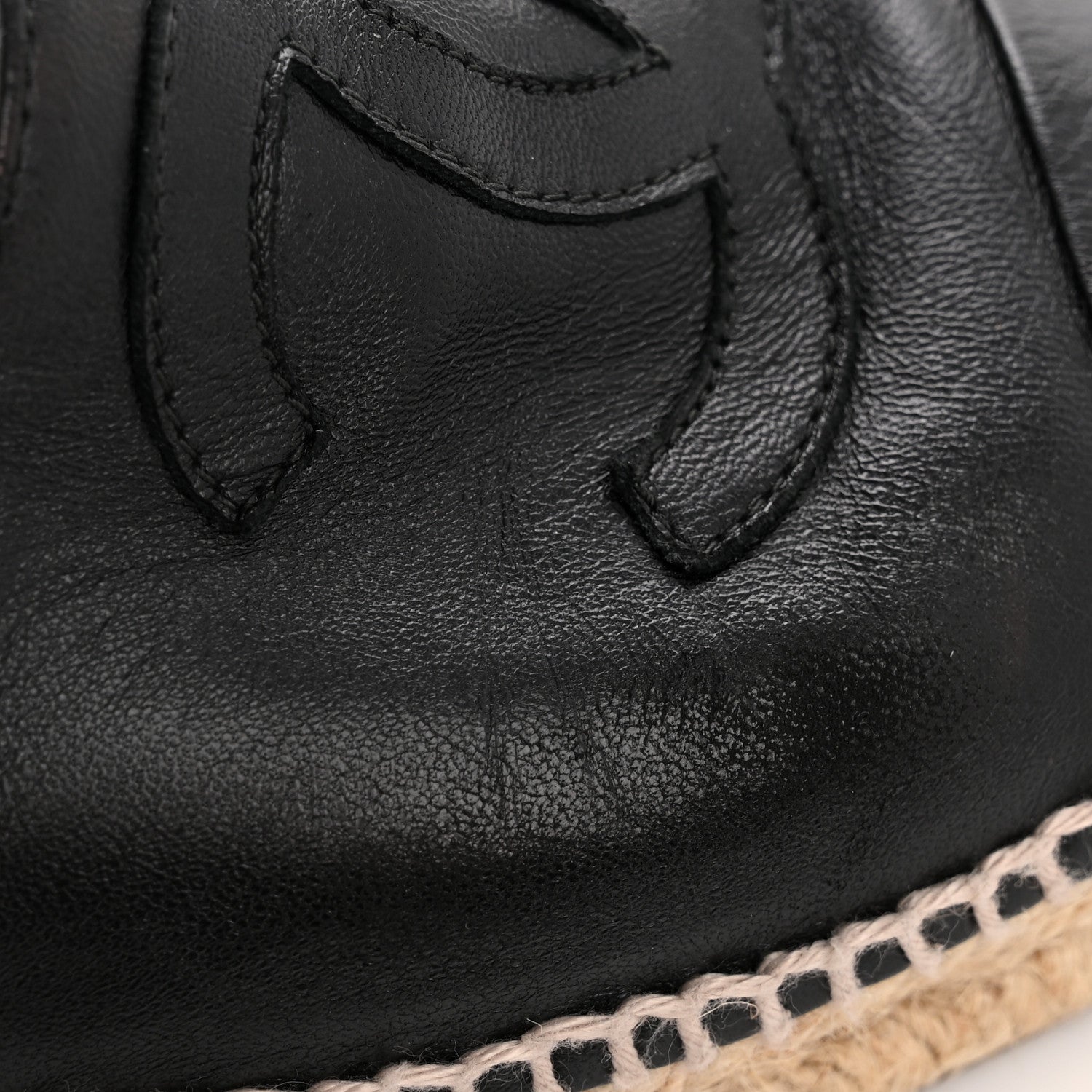 Lambskin CC Espadrilles 39 Black