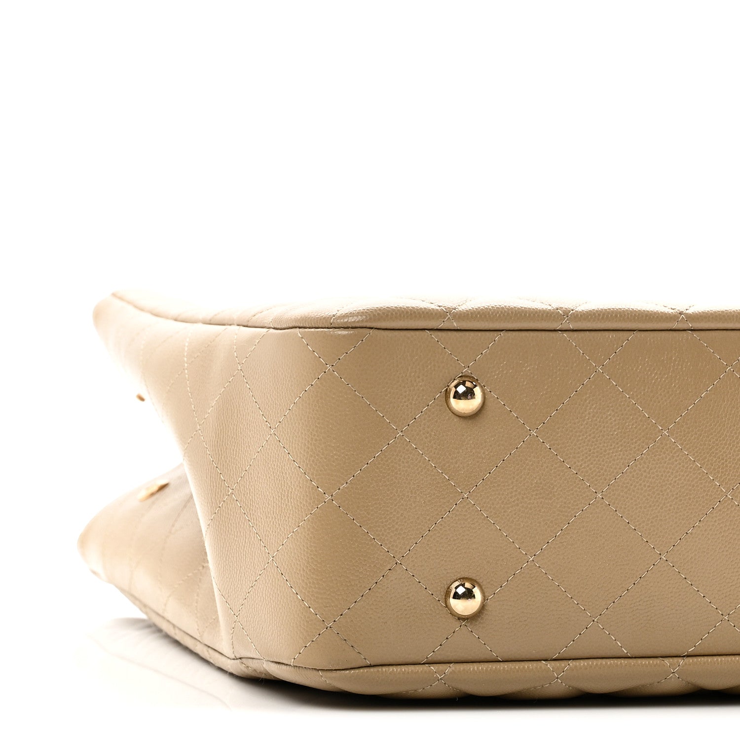 Chanel Caviar Quilted Large Shopping Tote Dark Beige