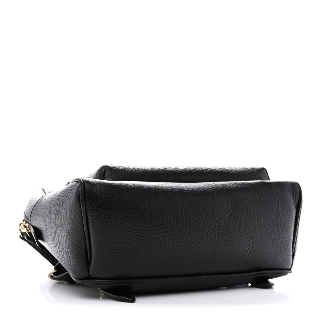 Gucci Pebbled Calfskin Soho Chain Backpack Black