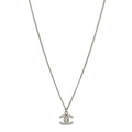 Crystal Timeless CC Necklace Silver