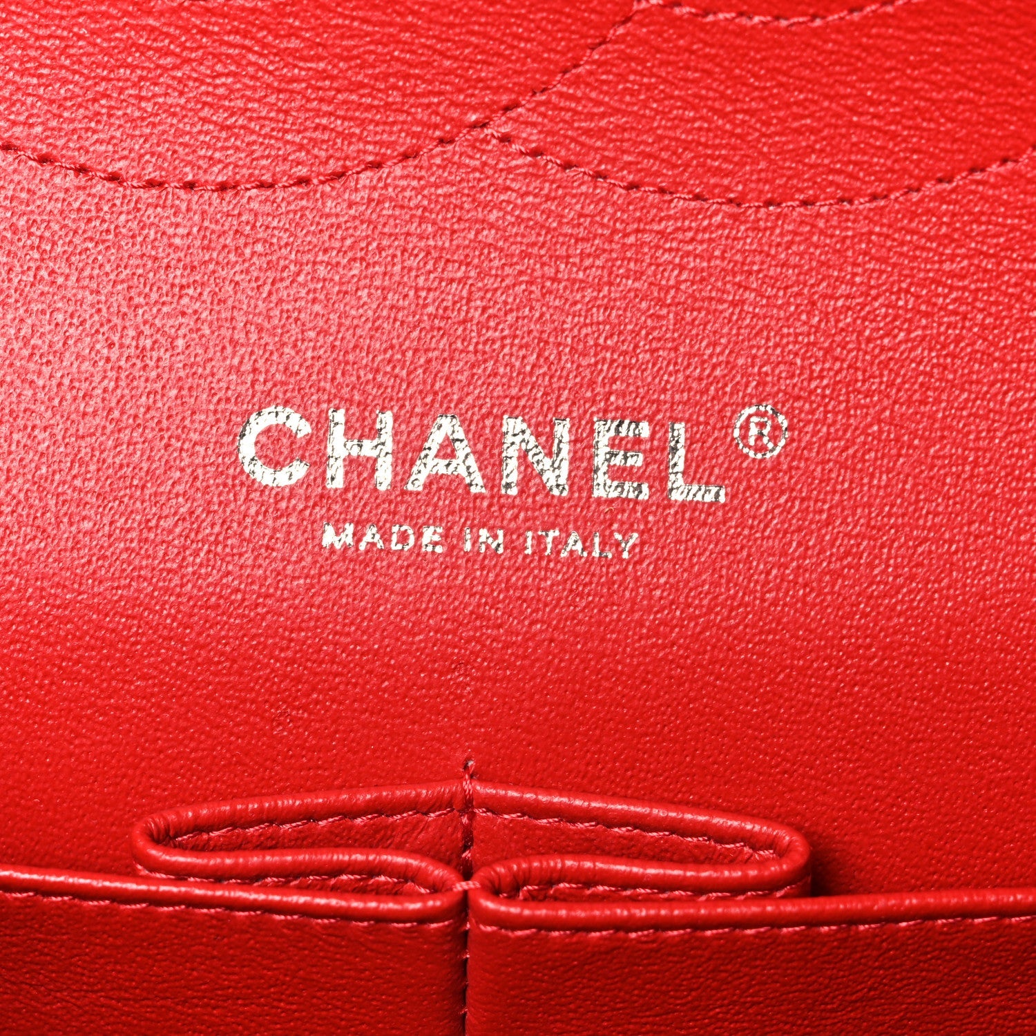 Chanel Lambskin Quilted Jumbo Double Flap Red