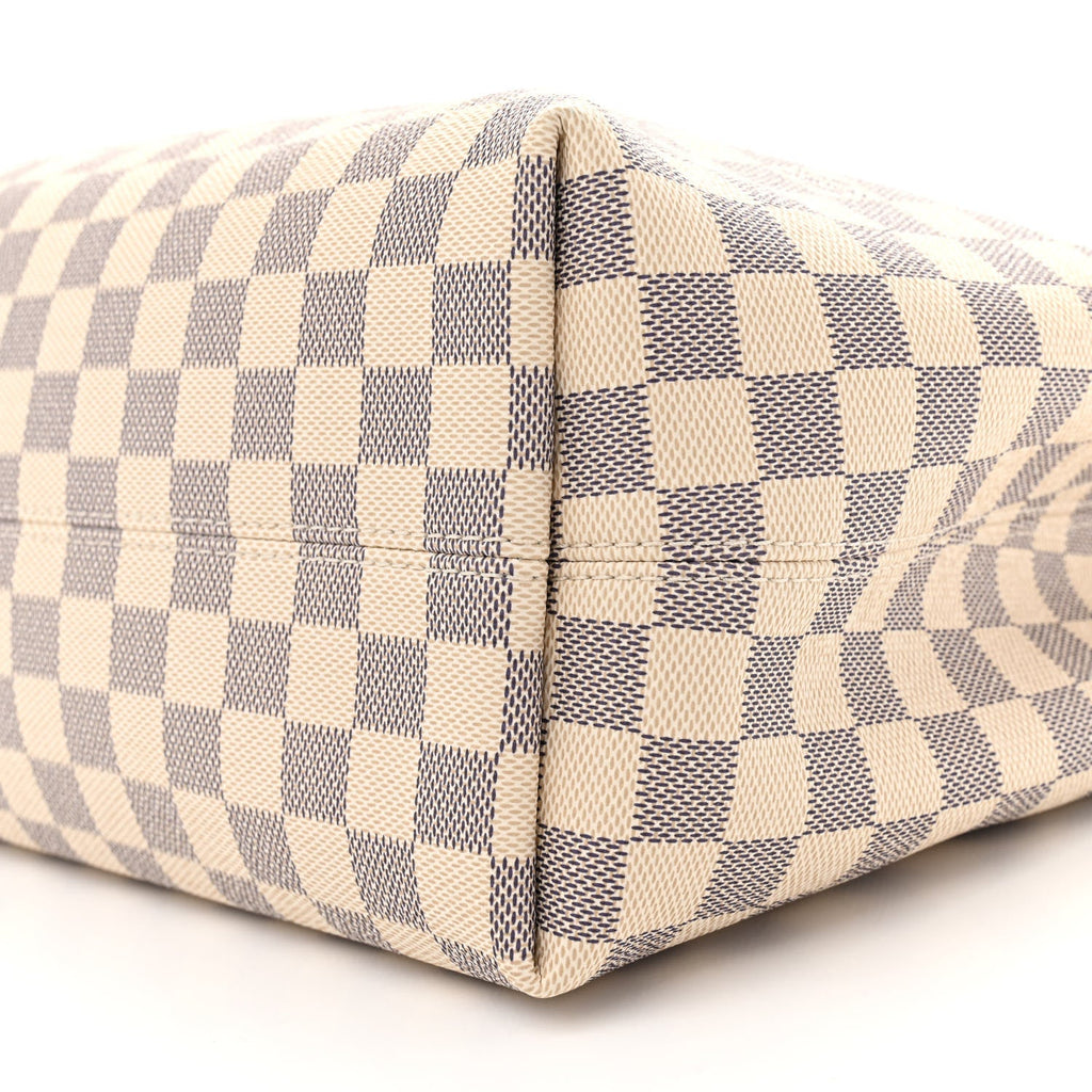 Louis Vuitton Damier Azur Graceful MM Rose Ballerine