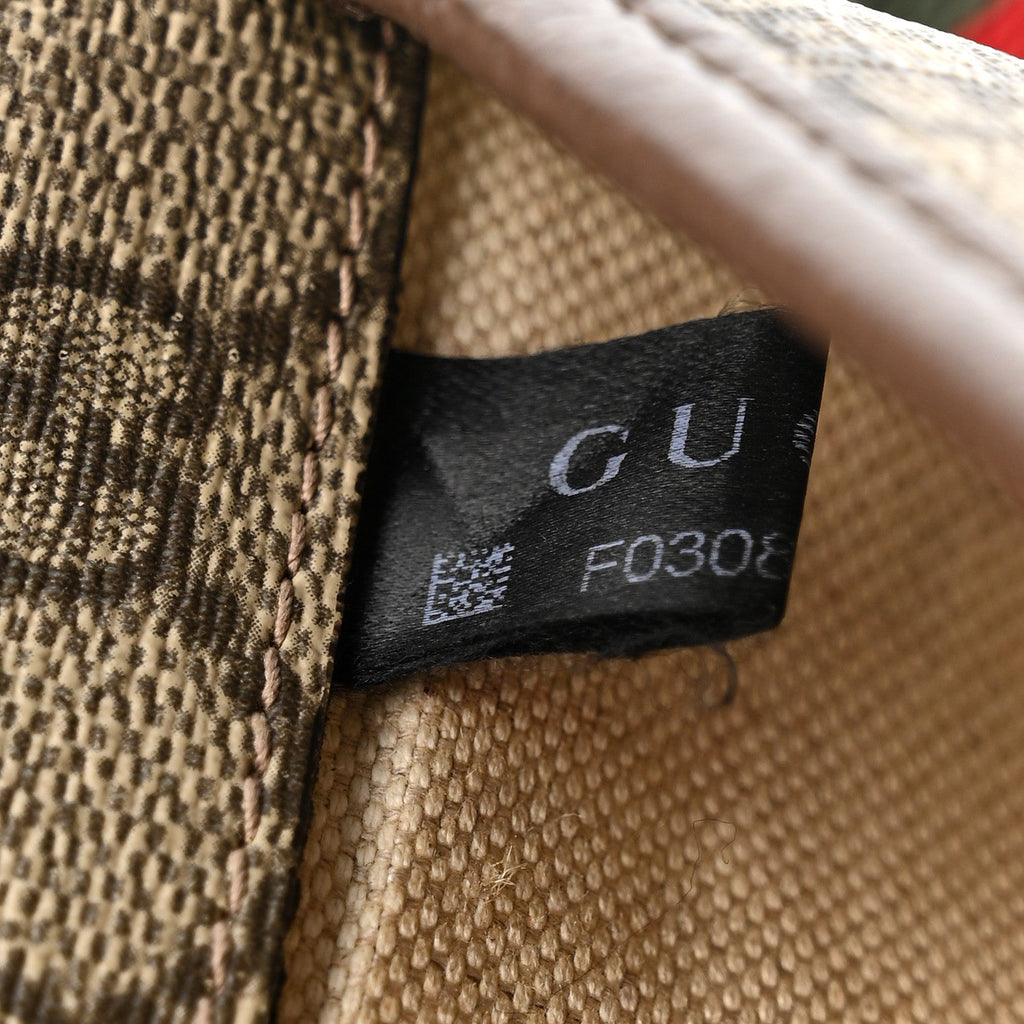 Gucci GG Supreme Monogram Neo Vintage Web Belt Bag Brown