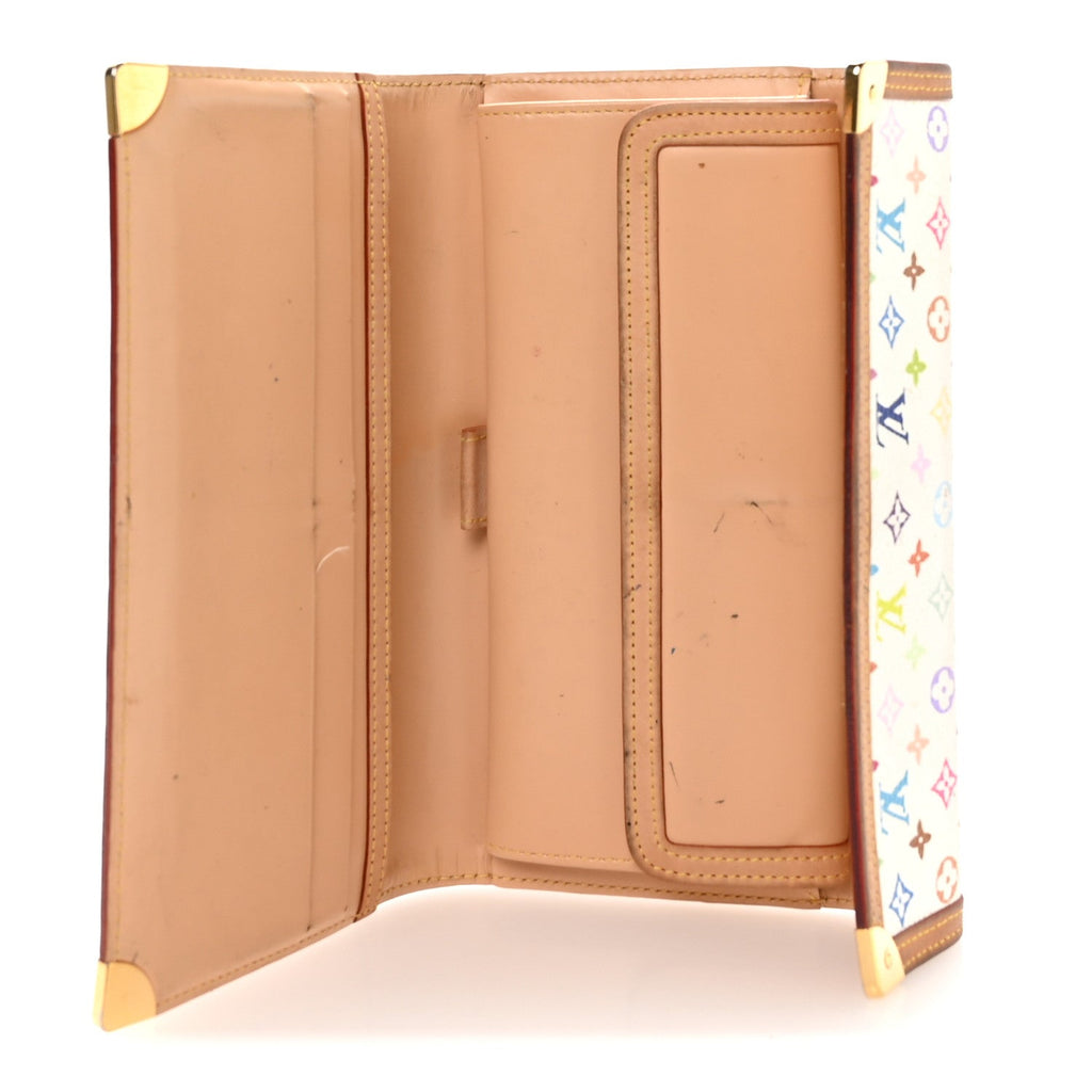 Louis Vuitton Monogram Multicolor Porte Tresor International Wallet White